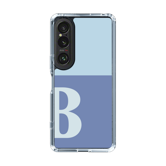 Slim Protection Case［ Original - initial two tone - B blue ］