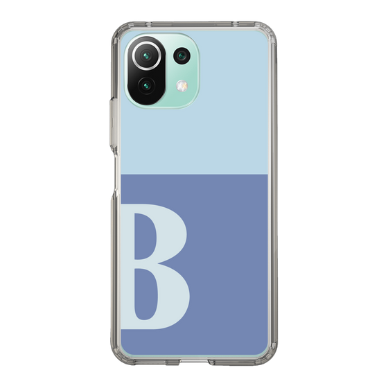 Slim Protection Case［ Original - initial two tone - B blue ］