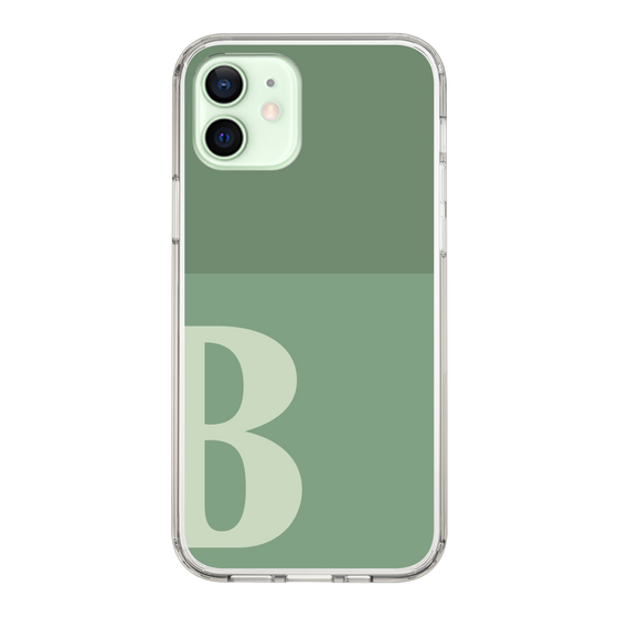 Slim Protection Case［ Original - initial two tone - B green ］
