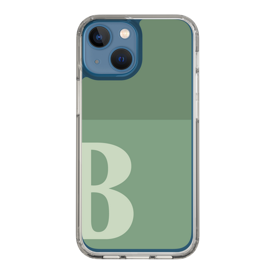 Slim Protection Case［ Original - initial two tone - B green ］