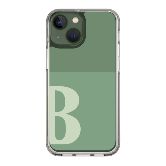 Slim Protection Case［ Original - initial two tone - B green ］