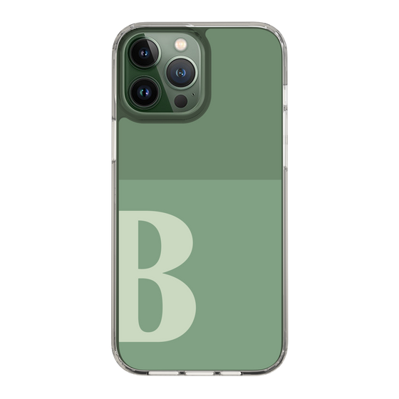 Slim Protection Case［ Original - initial two tone - B green ］