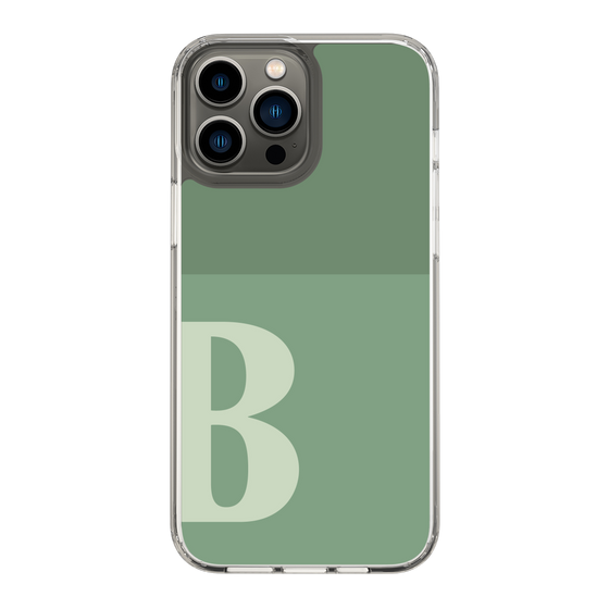 Slim Protection Case［ Original - initial two tone - B green ］