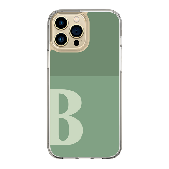Slim Protection Case［ Original - initial two tone - B green ］