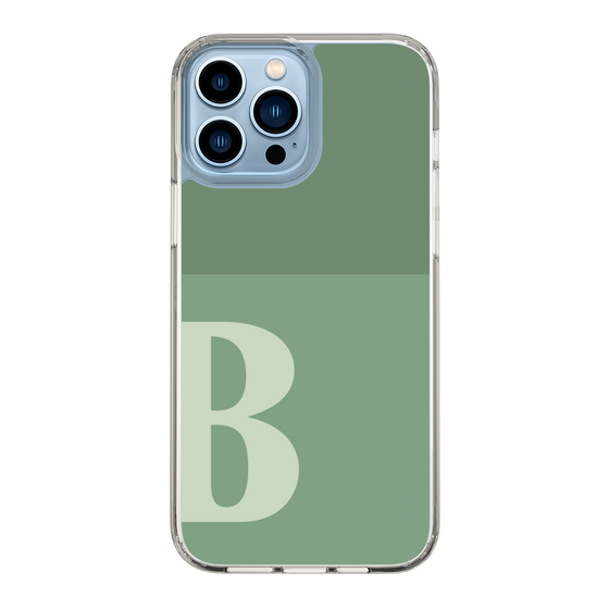 Slim Protection Case［ Original - initial two tone - B green ］