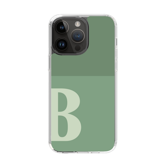 Slim Protection Case［ Original - initial two tone - B green ］