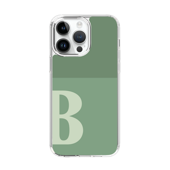 Slim Protection Case［ Original - initial two tone - B green ］