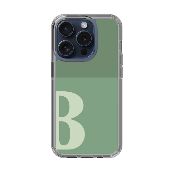 Slim Protection Case［ Original - initial two tone - B green ］