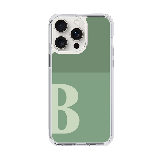 Slim Protection Case［ Original - initial two tone - B green ］