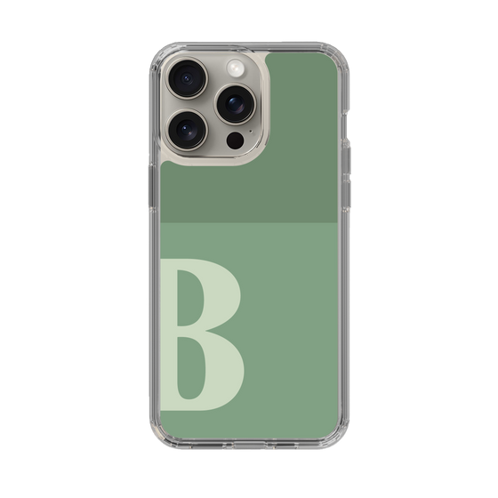 Slim Protection Case［ Original - initial two tone - B green ］