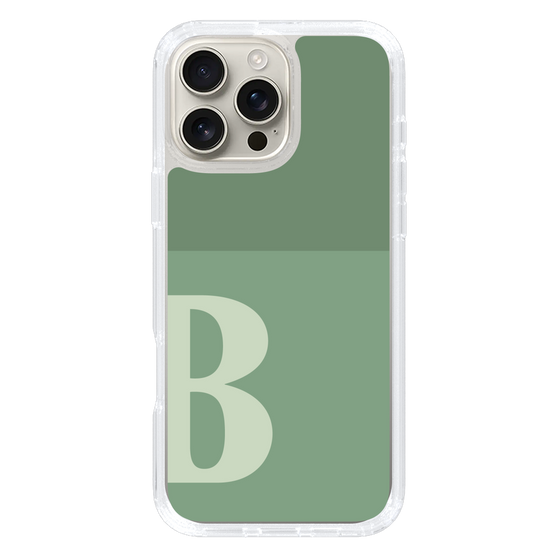 Slim Protection Case［ オリジナル - initial two tone - B green ］