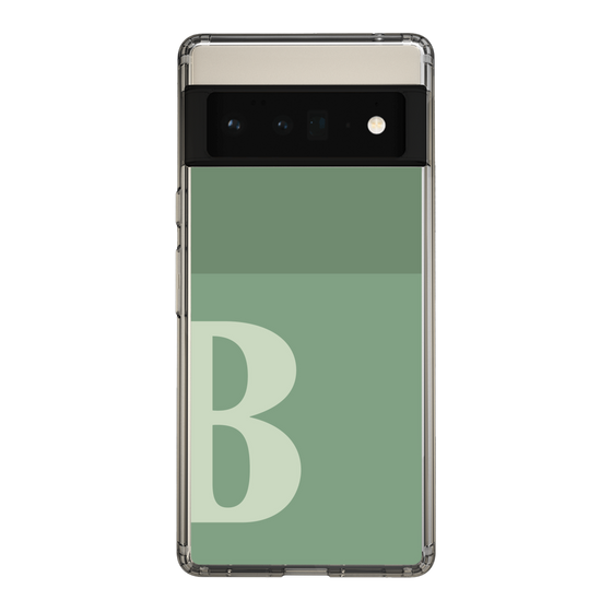 Slim Protection Case［ Original - initial two tone - B green ］