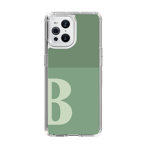 Slim Protection Case［ Original - initial two tone - B green ］
