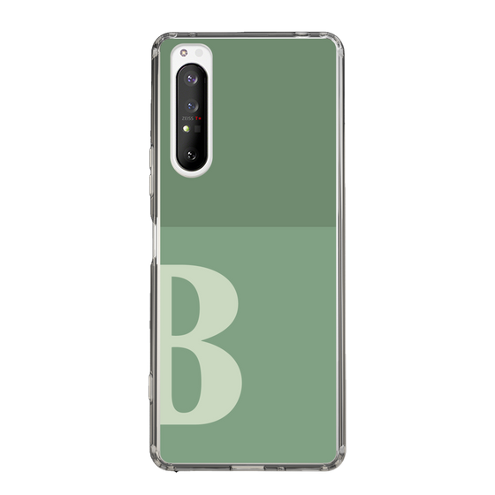 Slim Protection Case［ Original - initial two tone - B green ］