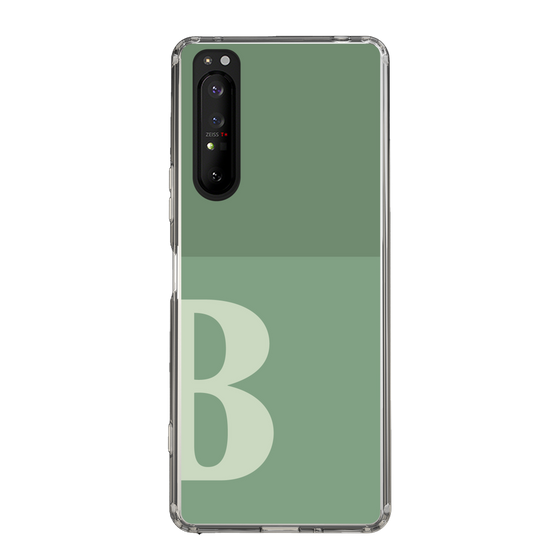 Slim Protection Case［ Original - initial two tone - B green ］