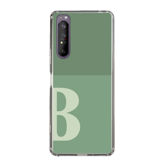 Slim Protection Case［ Original - initial two tone - B green ］