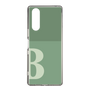 Slim Protection Case［ Original - initial two tone - B green ］