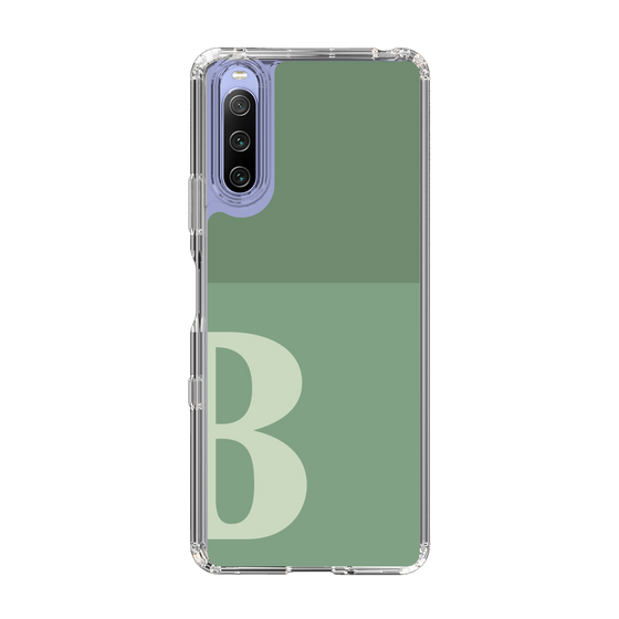 Slim Protection Case［ Original - initial two tone - B green ］