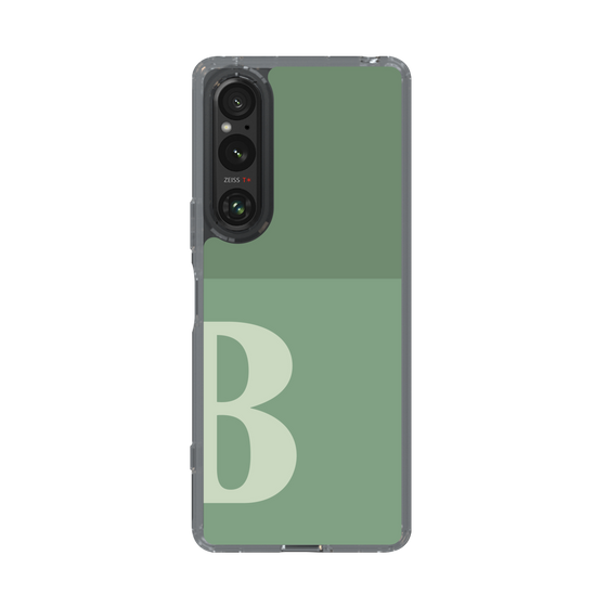 Slim Protection Case［ Original - initial two tone - B green ］