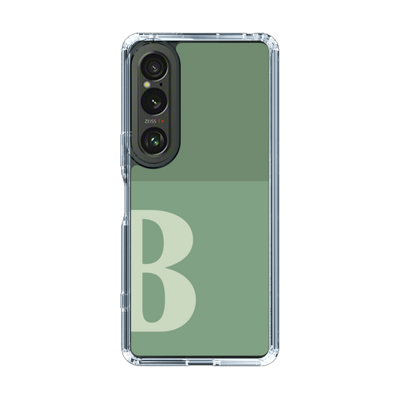 Slim Protection Case［ Original - initial two tone - B green ］
