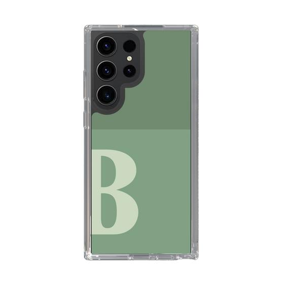 Slim Protection Case［ Original - initial two tone - B green ］