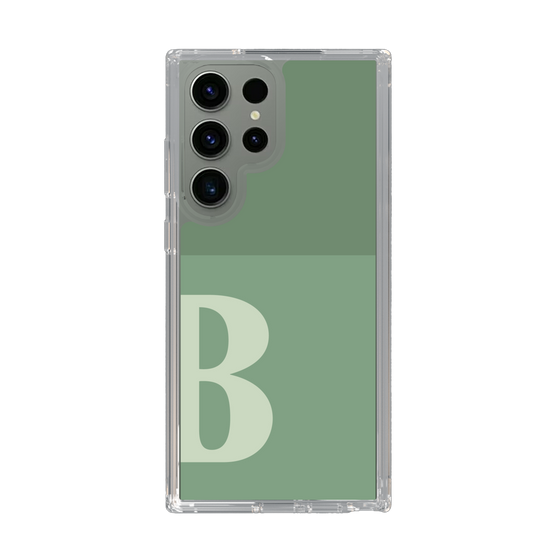 Slim Protection Case［ Original - initial two tone - B green ］