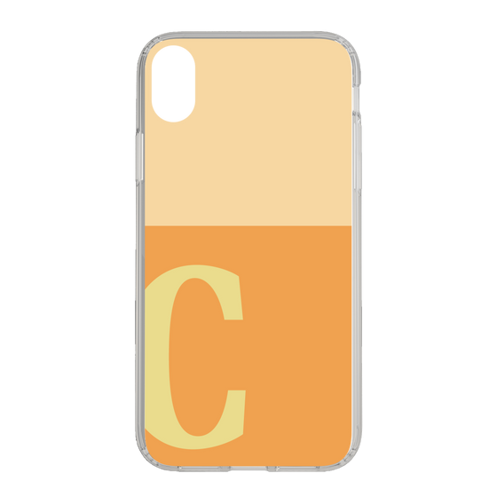 Slim Protection Case［ Original - initial two tone - C orange ］