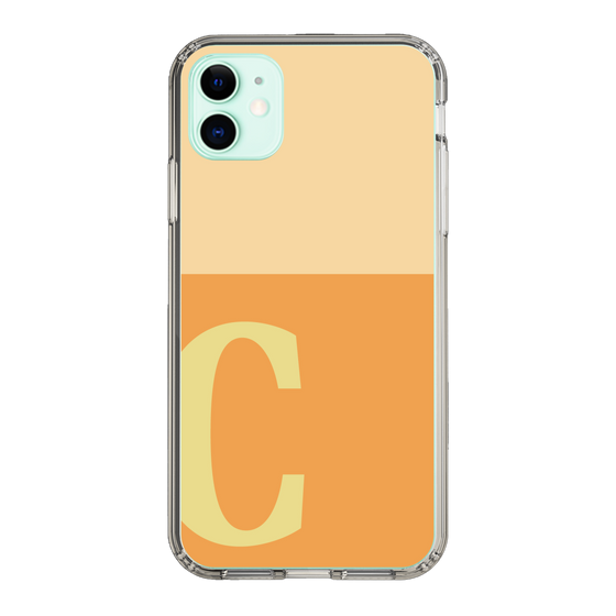 Slim Protection Case［ Original - initial two tone - C orange ］