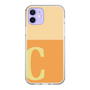 Slim Protection Case［ Original - initial two tone - C orange ］