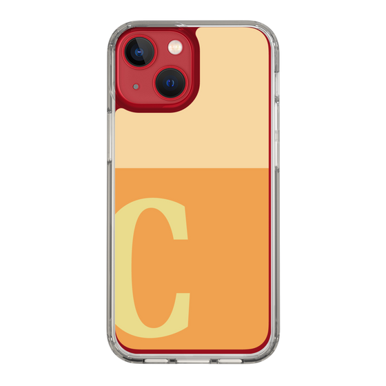 Slim Protection Case［ Original - initial two tone - C orange ］