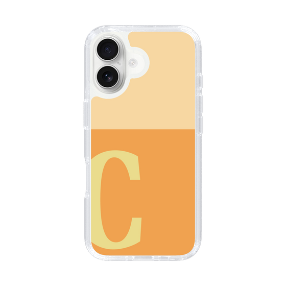 Slim Protection Case［ オリジナル - initial two tone - C orange ］