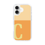 Slim Protection Case［ オリジナル - initial two tone - C orange ］