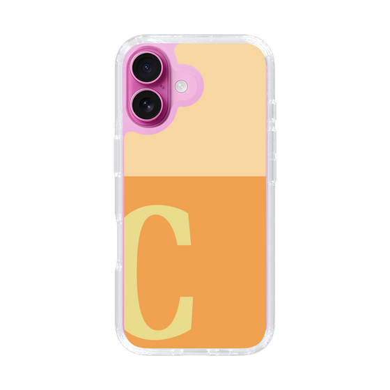Slim Protection Case［ オリジナル - initial two tone - C orange ］