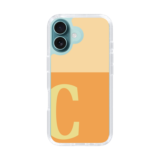 Slim Protection Case［ オリジナル - initial two tone - C orange ］