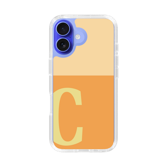 Slim Protection Case［ オリジナル - initial two tone - C orange ］