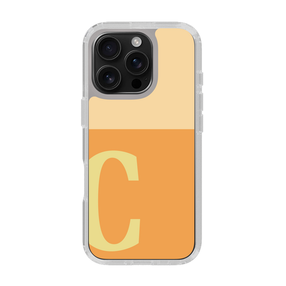 Slim Protection Case［ オリジナル - initial two tone - C orange ］