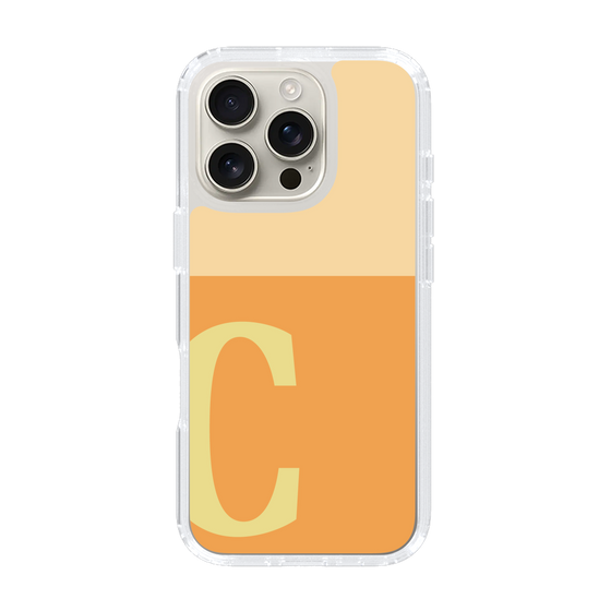 Slim Protection Case［ オリジナル - initial two tone - C orange ］