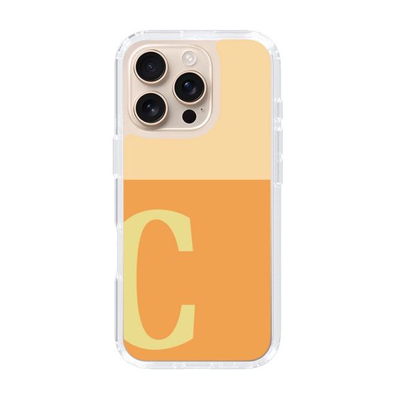Slim Protection Case［ オリジナル - initial two tone - C orange ］