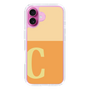 Slim Protection Case［ オリジナル - initial two tone - C orange ］