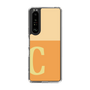 Slim Protection Case［ Original - initial two tone - C orange ］