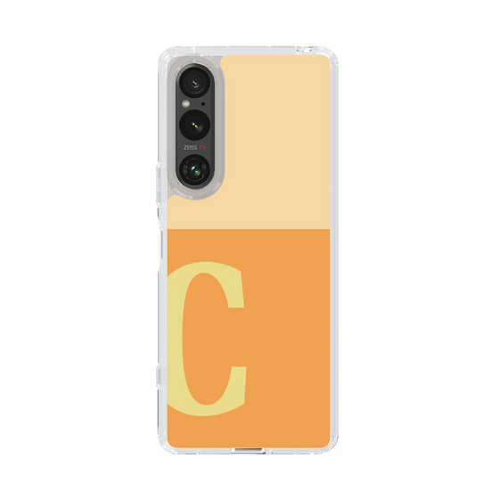 Slim Protection Case［ Original - initial two tone - C orange ］