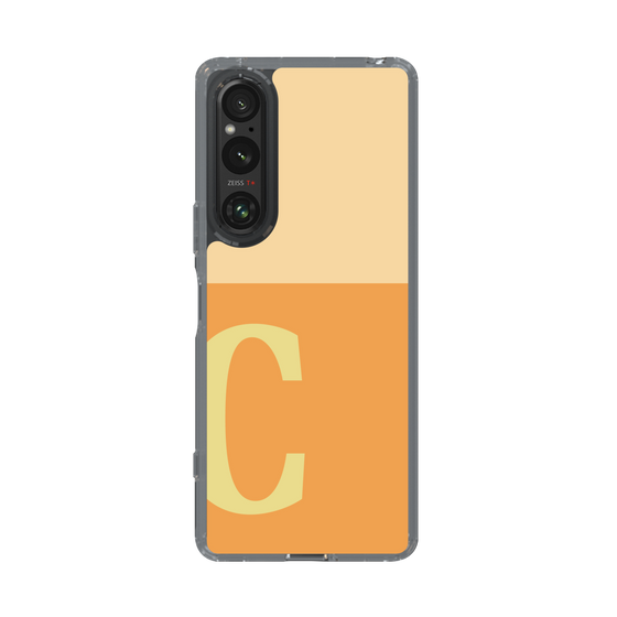 Slim Protection Case［ Original - initial two tone - C orange ］
