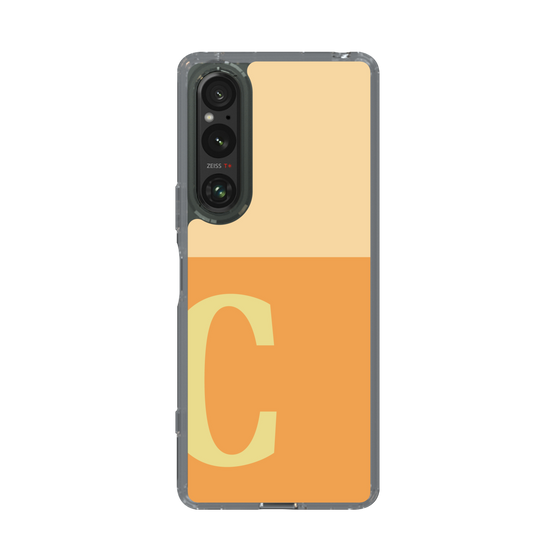 Slim Protection Case［ Original - initial two tone - C orange ］