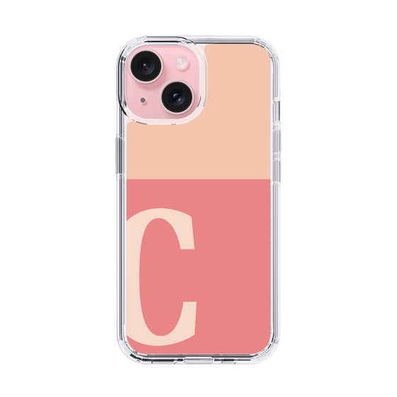 Slim Protection Case［ Original - initial two tone - C pink ］