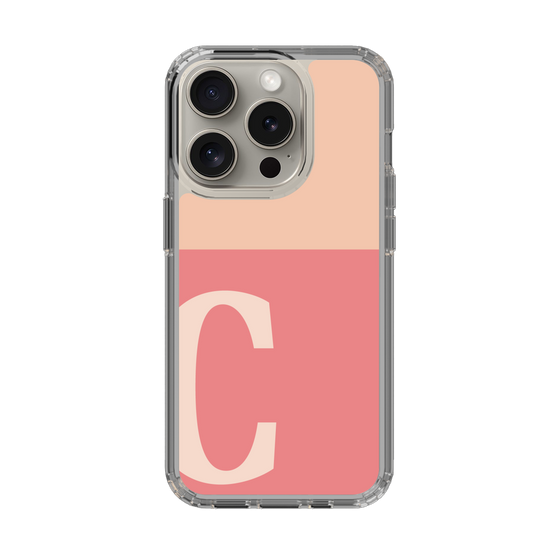 Slim Protection Case［ Original - initial two tone - C pink ］