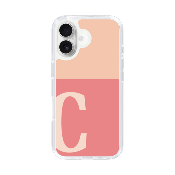 Slim Protection Case［ オリジナル - initial two tone - C pink ］