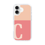 Slim Protection Case［ オリジナル - initial two tone - C pink ］