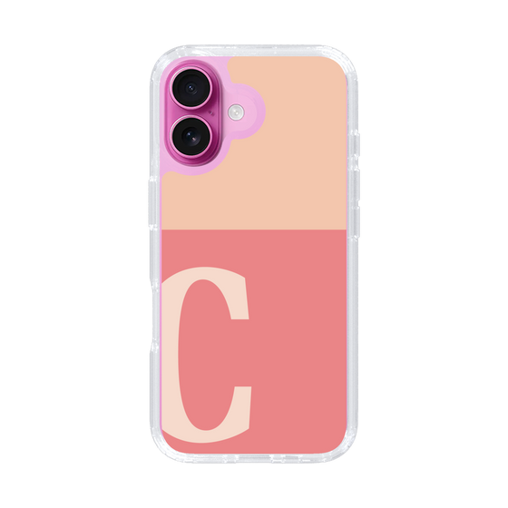 Slim Protection Case［ オリジナル - initial two tone - C pink ］