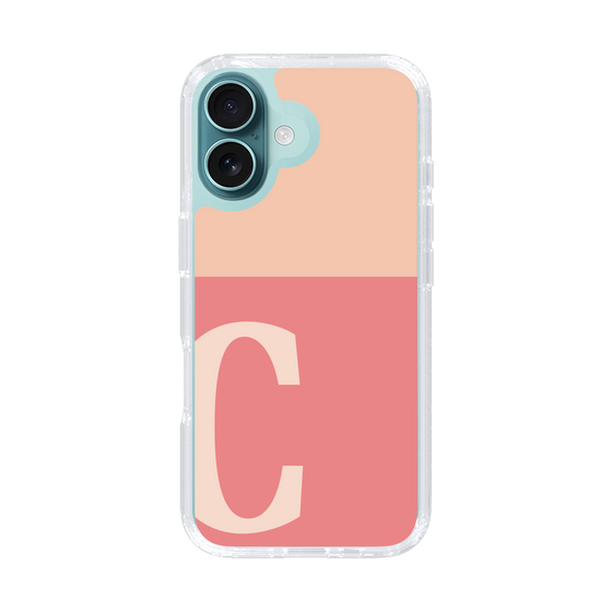 Slim Protection Case［ オリジナル - initial two tone - C pink ］