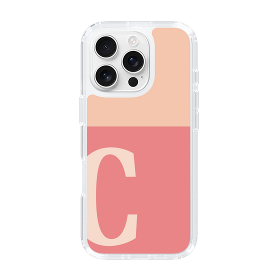 Slim Protection Case［ オリジナル - initial two tone - C pink ］